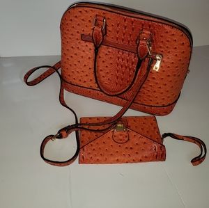 Vegan Ostrich Leather Purse